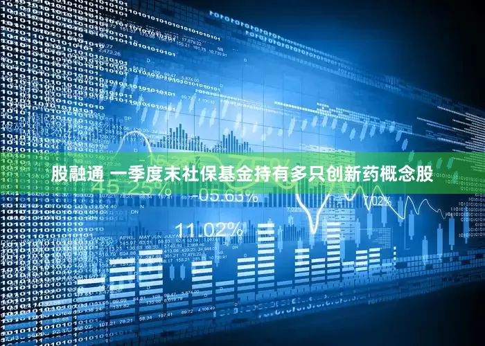 股融通 一季度末社保基金持有多只创新药概念股